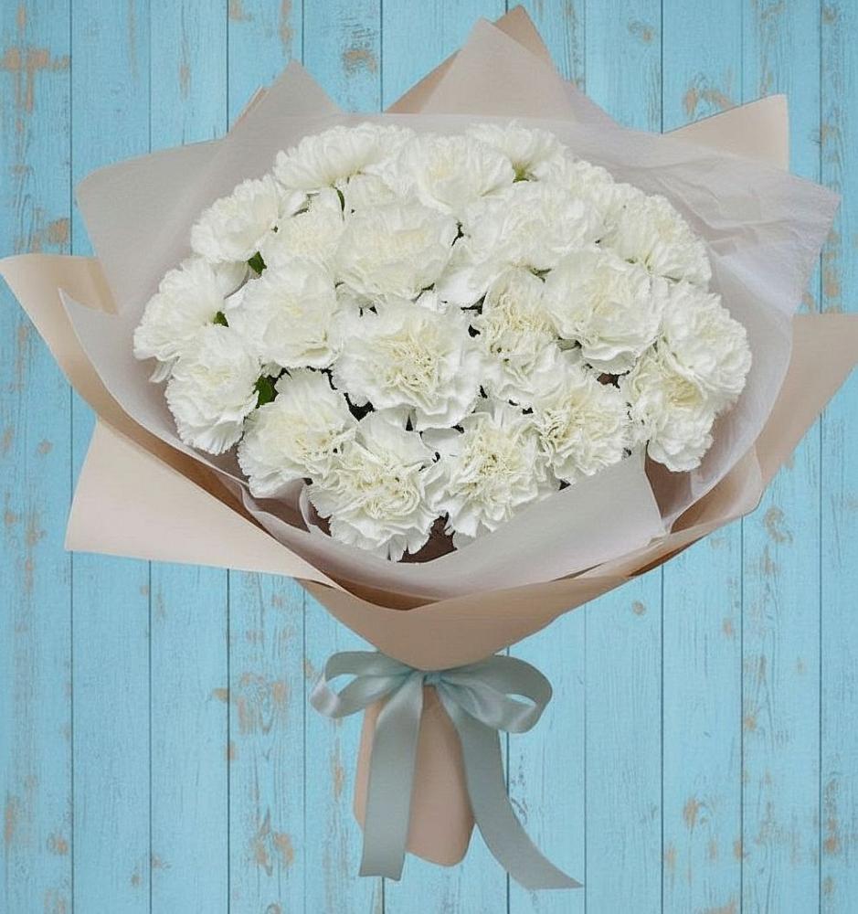 Букет цветов из: Гвоздики в Сколково