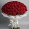 Букет 101 Красная роза Блэк Мэджик в Сколково