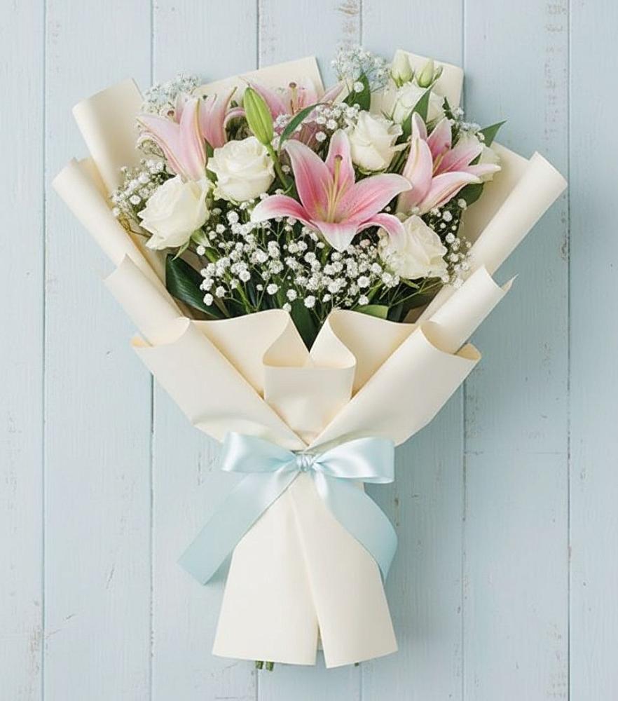 Букет цветов из: Лилии в Сколково