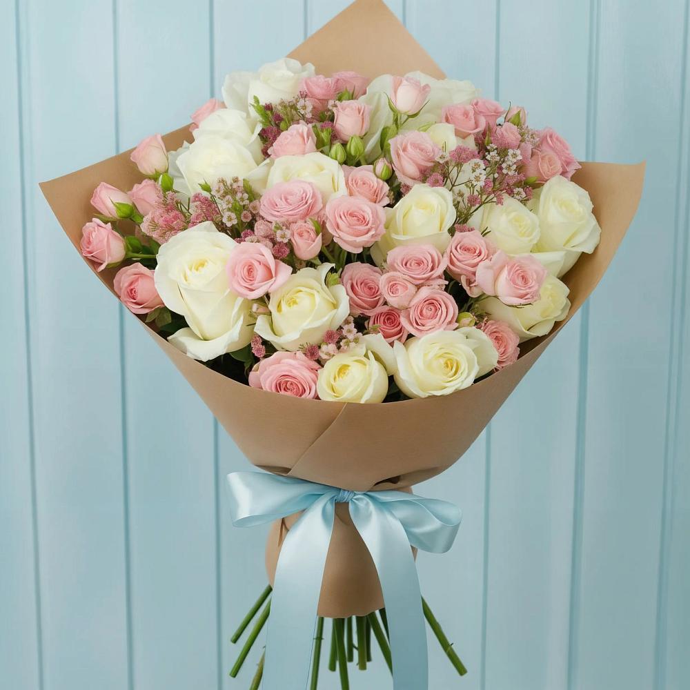 Букет цветов из: Розы в Сколково