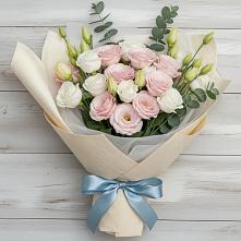 Букет цветов из:  Лизиантусы #REPLACE_PRED# Сколково