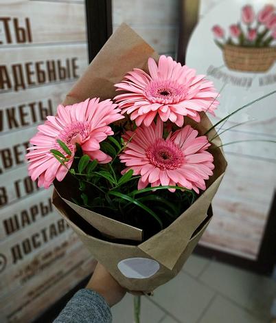 Букет цветов из: Герберы в Сколково