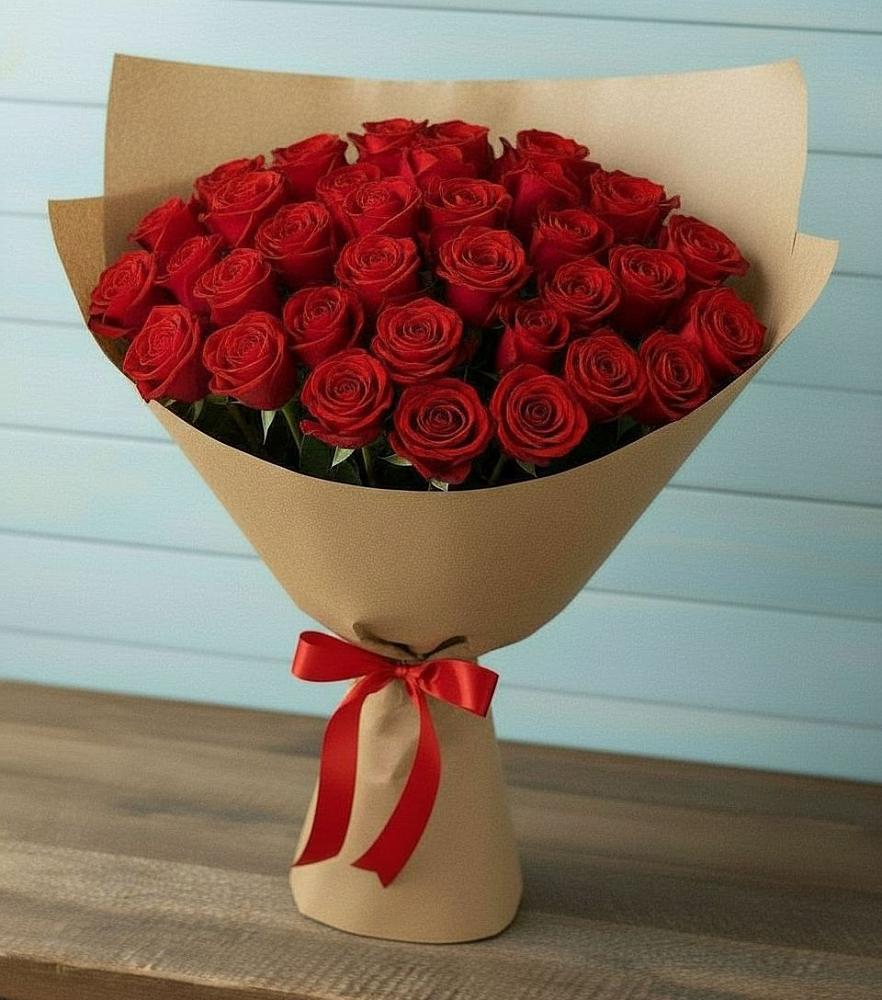Букет Красные розы Милано в Сколково