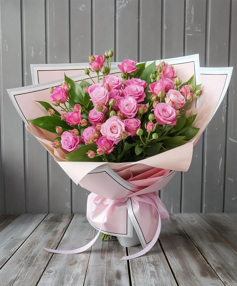 Букет Розовый кустик в Сколково