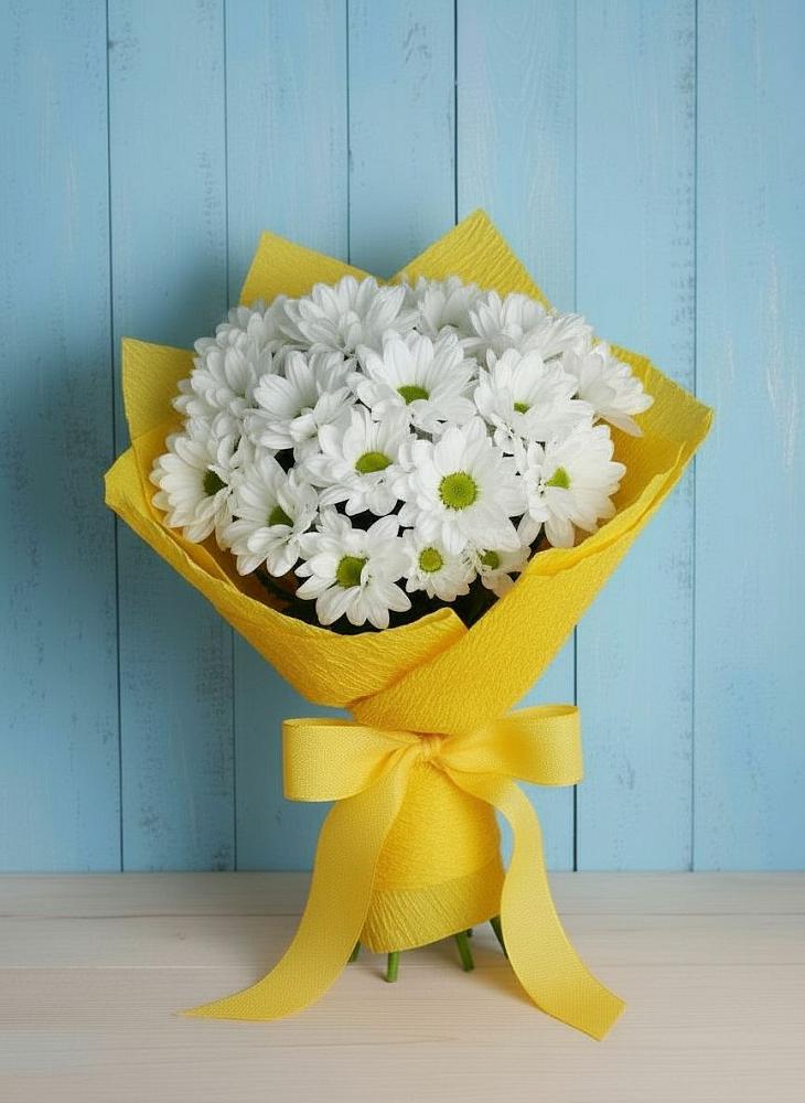 Букет цветов из: Хризантемы в Сколково