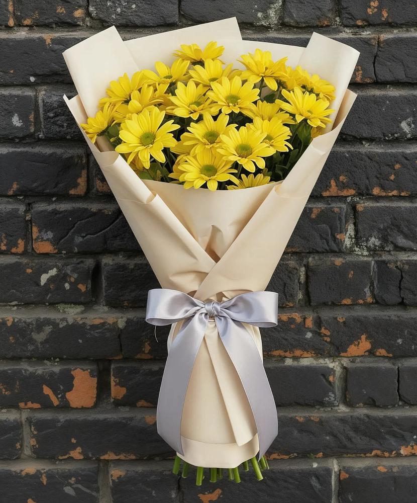 Букет цветов из: Хризантемы в Сколково
