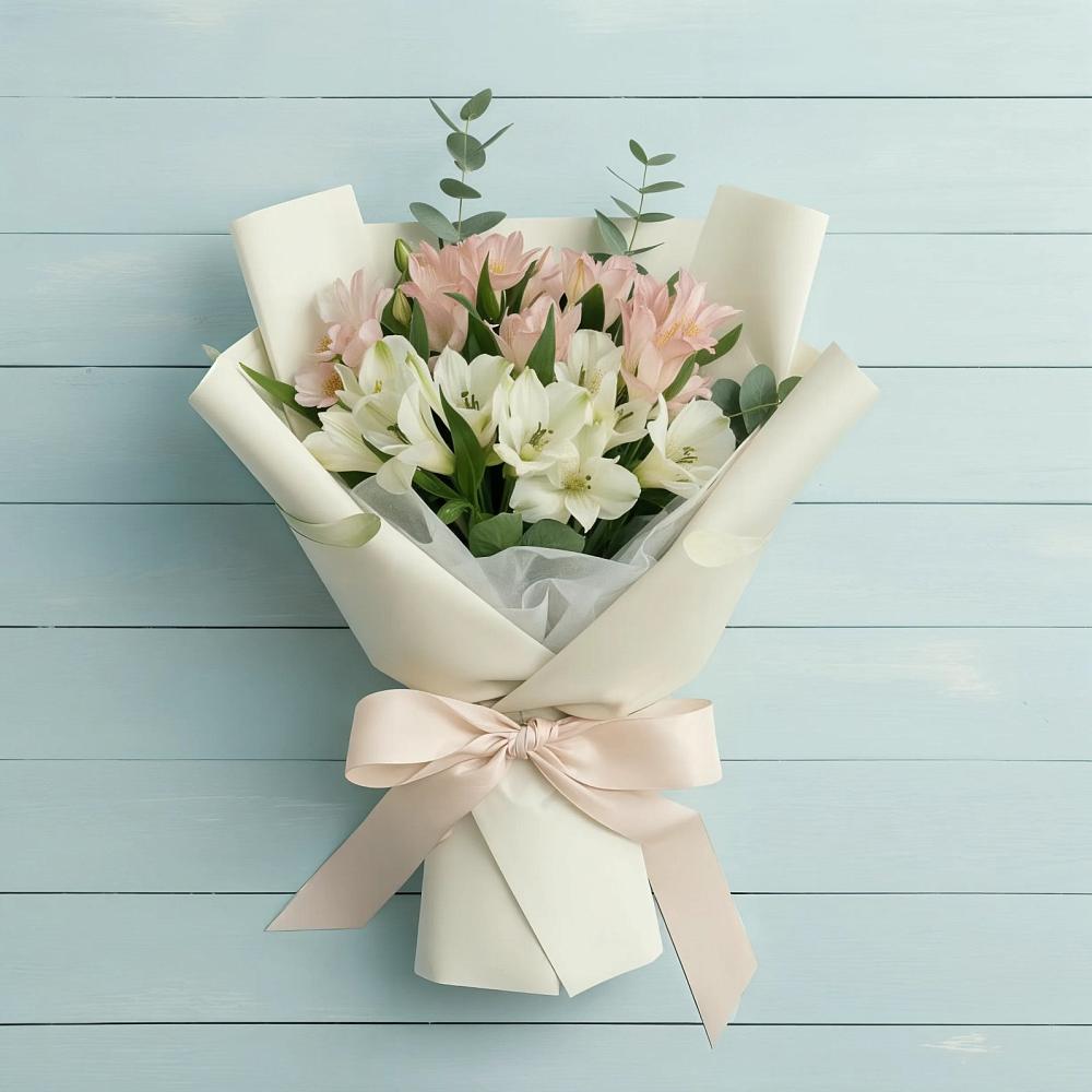 Букет цветов из: Альстромерии в Сколково