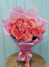 Букет 15 Розовых роз Равель в Сколково