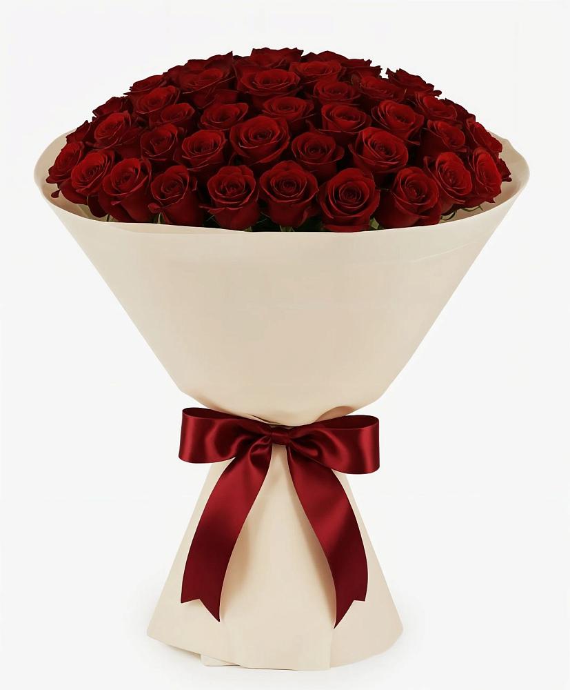 Букет 101 Бордовая роза Блэк Бакарра в Сколково