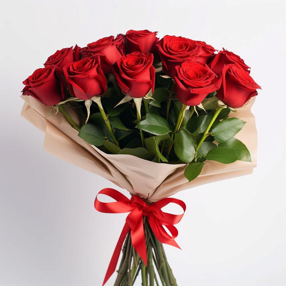 Букет 11 Красных роз Эдлесс Лав в Сколково